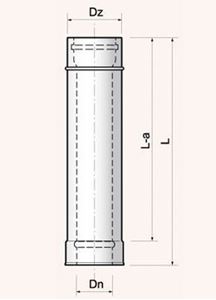 Obrazek Rura - ERPX  250 rozmiar 60/100 lub 80/122